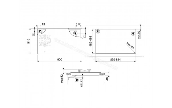SMEG PM3953D - Sch&eacute;ma technique