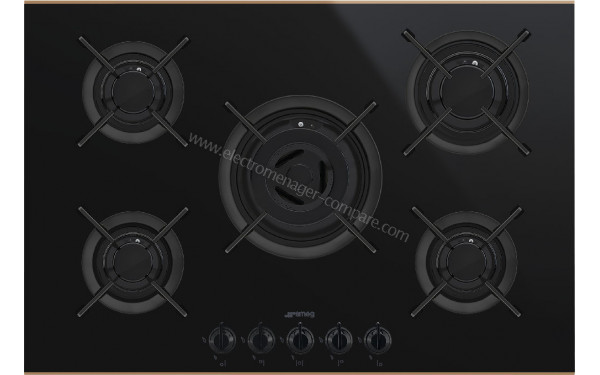 SMEG PV675CNR - Vue du dessus