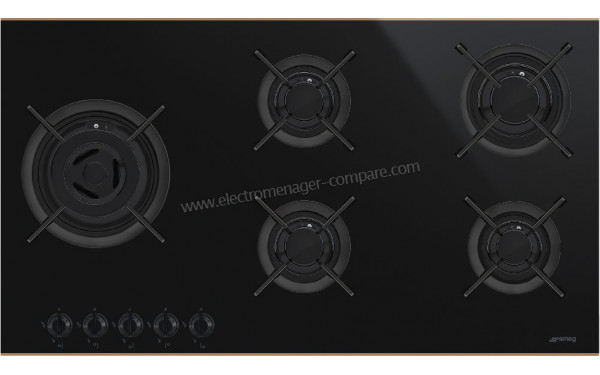 SMEG PV695LCNR - Vue du dessus