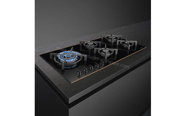 SMEG PV695LCNR - Appareil encastr&eacute; vue 3/4 gauche