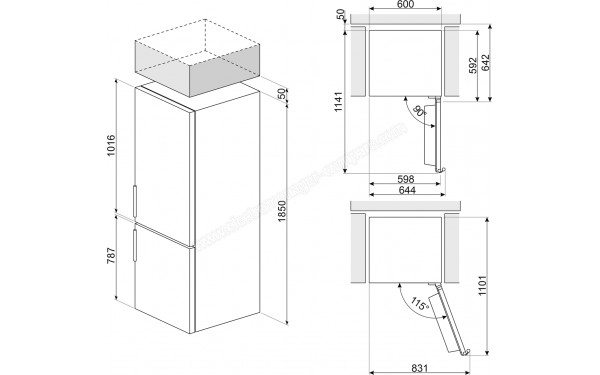SMEG RC18XDND - Dimensions