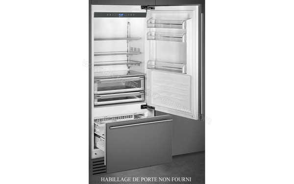 SMEG RI96RSI - Vue 3/4 gauche porte ouverte
