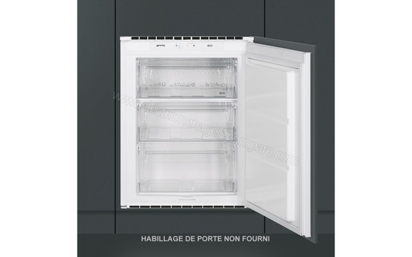 SMEG S3F072P - Vue de l'int&eacute;rieur (position encastr&eacute;e)