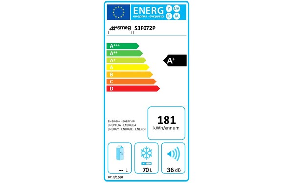SMEG S3F072P - &Eacute;tiquette &eacute;nergie