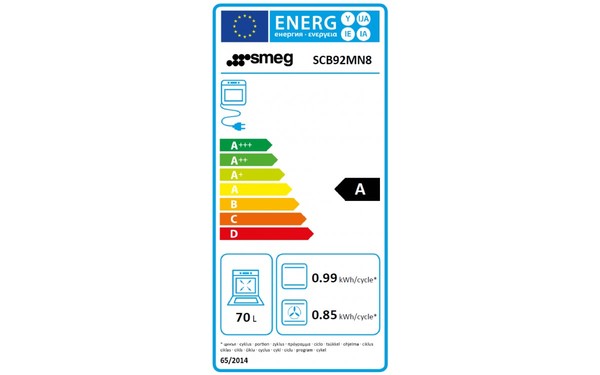 SMEG SCB92MN8 - Etiquette &eacute;nerg&eacute;tique four 1