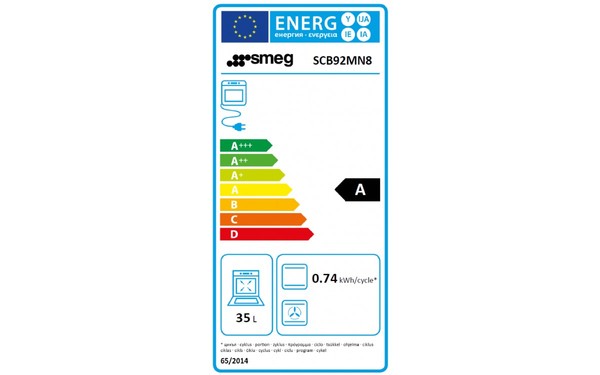 SMEG SCB92MN8 - Etiquette &eacute;nerg&eacute;tique four 2