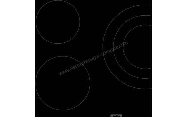 SMEG SE363ETB - Zoom sur les foyers radiants