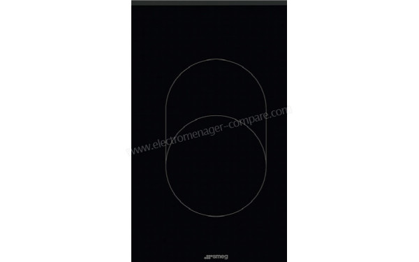 SMEG SE385EMTB - Zoom sur le foyer extensible / double zone