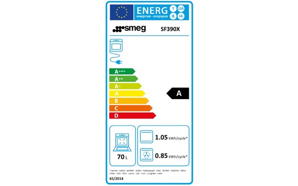 SMEG SF390X - &Eacute;tiquette &eacute;nergie