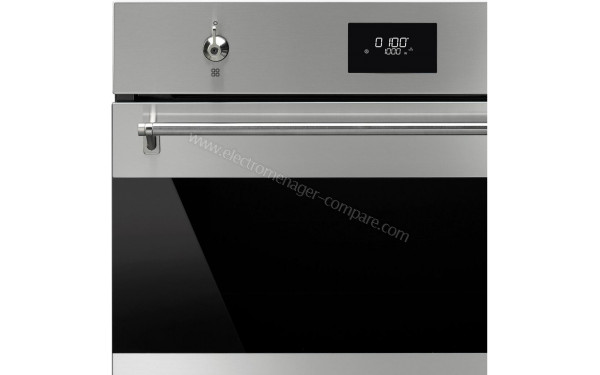 SMEG SF4301MCX - Vue de la poign&eacute;e et du bandeau de commandes