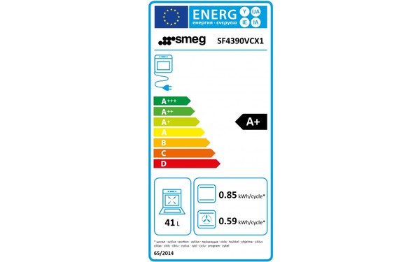 SMEG SF4390VCX1 - &Eacute;tiquette &eacute;nergie