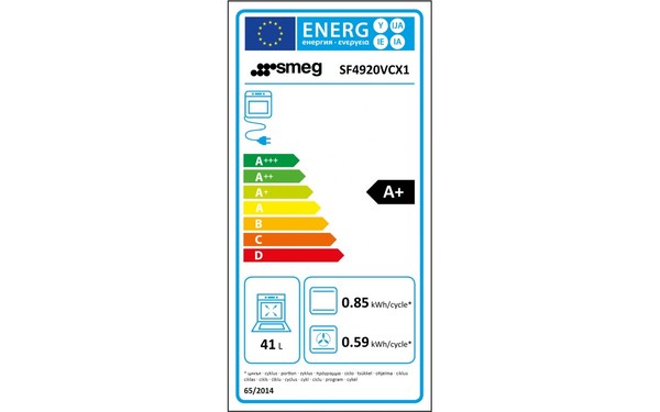 SMEG SF4920VCX1 - &Eacute;tiquette &eacute;nergie