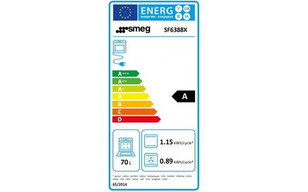 SMEG SF6388X - &Eacute;tiquette &eacute;nergie