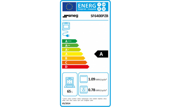 SMEG SF6400PZB - &Eacute;tiquette &eacute;nergie