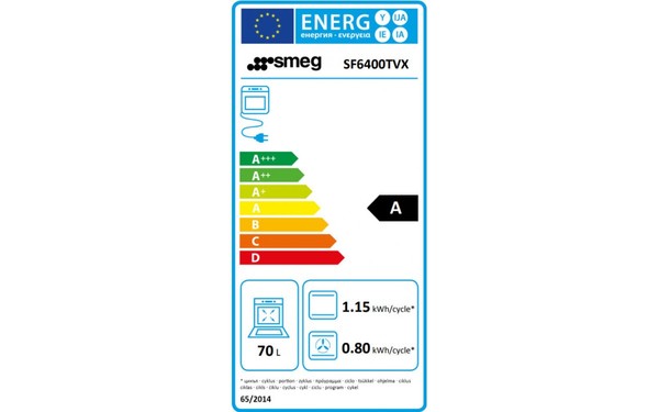 SMEG SF6400TVX - &Eacute;tiquette &eacute;nergie