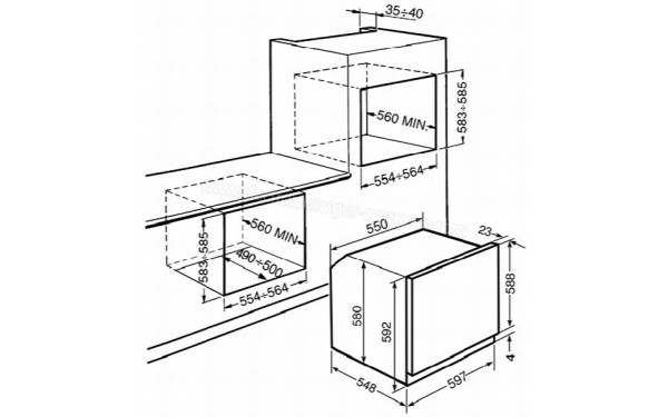SMEG SF6922XPZ - Sch&eacute;ma technique