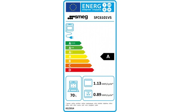 SMEG SFC6101VS - &Eacute;tiquette &eacute;nergie
