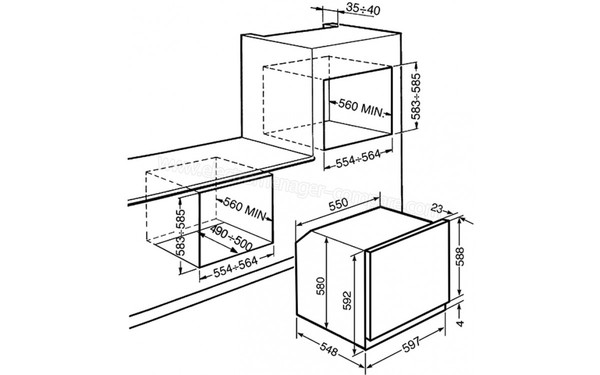 SMEG SFP107 - Sch&eacute;ma technique