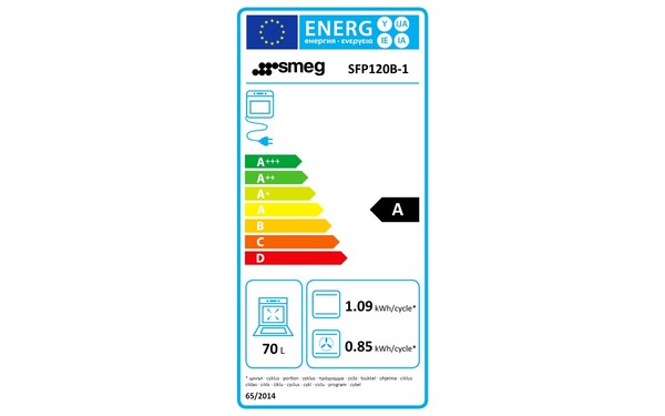SMEG SFP120B-1 - &Eacute;tiquette &eacute;nergie