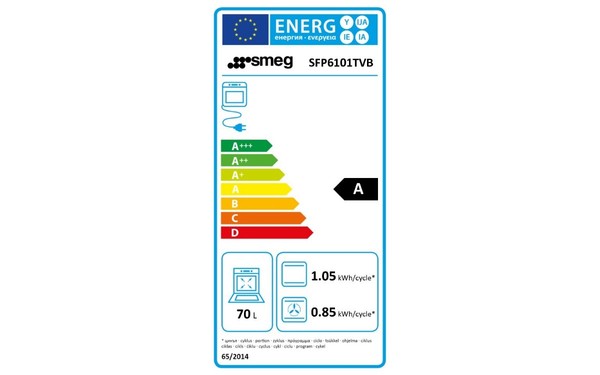SMEG SFP6101TVB - &Eacute;tiquette &eacute;nergie