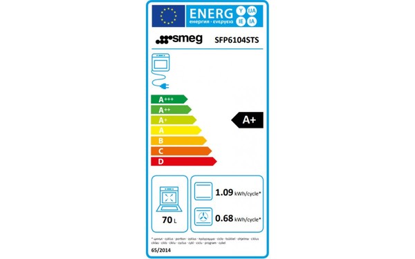 SMEG SFP6104STS - &Eacute;tiquette &eacute;nergie
