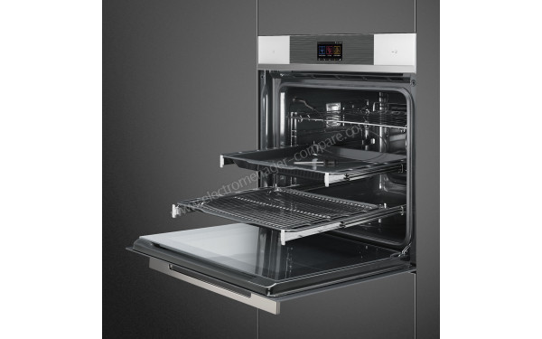 SMEG SFP6104WTPB - Vue de l'int&eacute;rieur 3/4 droite
