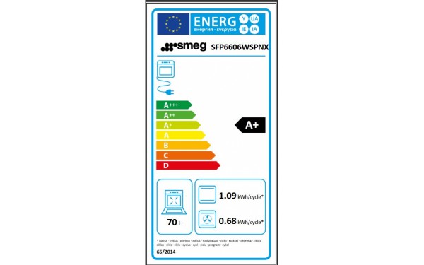 SMEG SFP6606WSPNX - &Eacute;tiquette &eacute;nergie