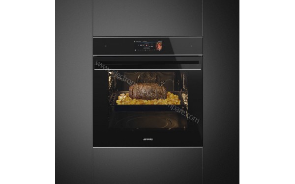 SMEG SFP6606WTPNX - Vue avec sonde &agrave; c�ur