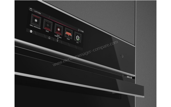 SMEG SFP6606WTPNX - Vue sur l'afficheur