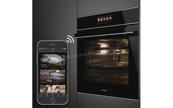 SMEG SFP6606WTPNX - Connect&eacute; avec application mobile