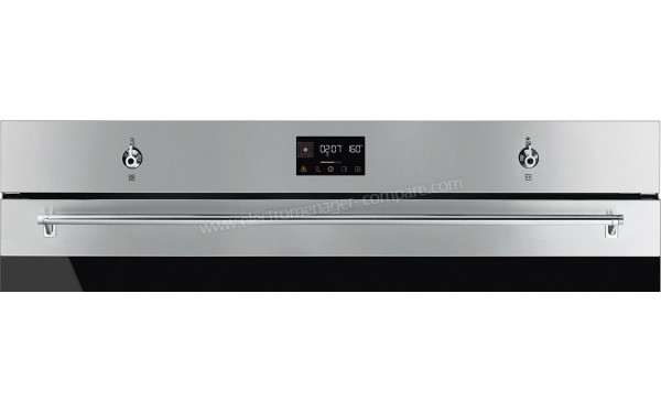 SMEG SFP9302TX - Vue de la poign&eacute;e et du bandeau de commandes