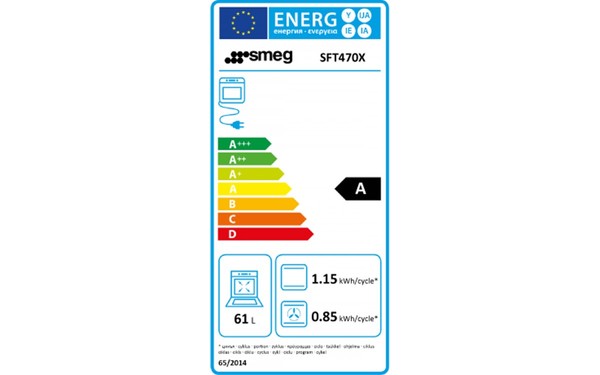 SMEG SFT470X - &Eacute;tiquette &eacute;nergie