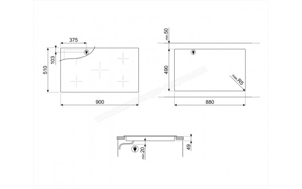 SMEG SI2M7953DW - Sch&eacute;ma technique