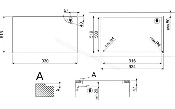 SMEG SIA1963DS - Sch&eacute;ma technique