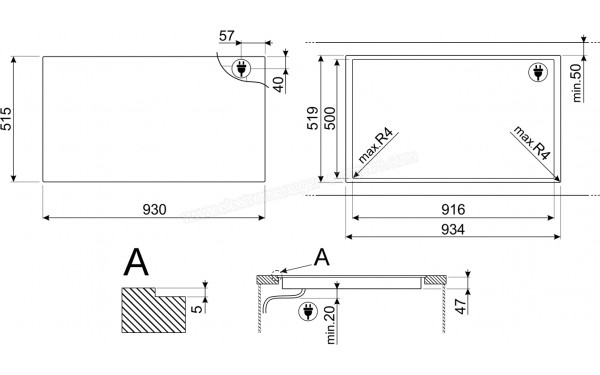 SMEG SIA1963D - Sch&eacute;ma technique