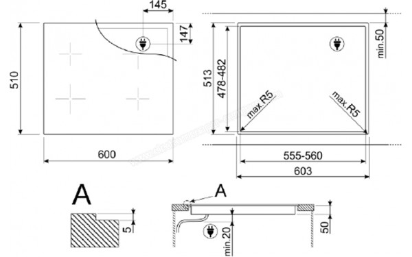 SMEG SIM1643DS - Sch&eacute;ma technique