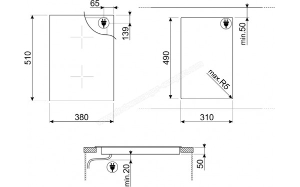 SMEG SIM3323D - Sch&eacute;ma technique