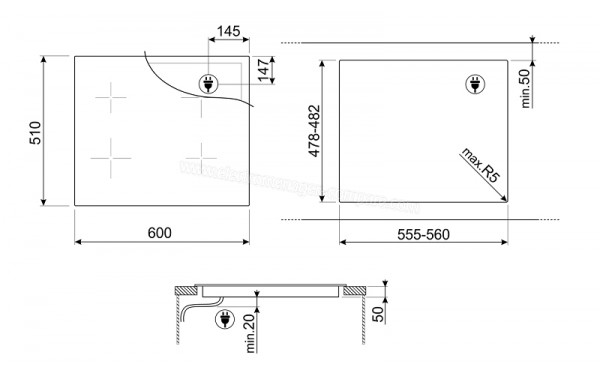 SMEG SIM3644D - Sch&eacute;ma technique
