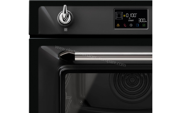 SMEG SO4902M1N - Vue de la poign&eacute;e et du bandeau de commandes