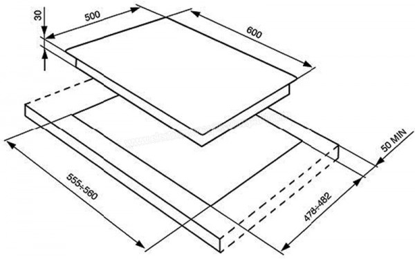 SMEG SR764BS - Sch&eacute;ma technique