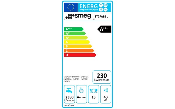 SMEG ST2FABBL - &Eacute;tiquette &eacute;nergie