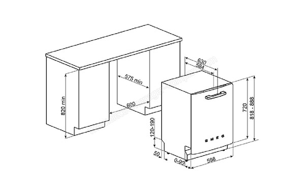 SMEG ST2FABRO2 - Sch&eacute;ma d'encastrement