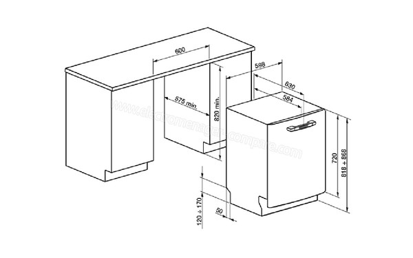 SMEG ST2FABRO - Sch&eacute;ma d'encastrement
