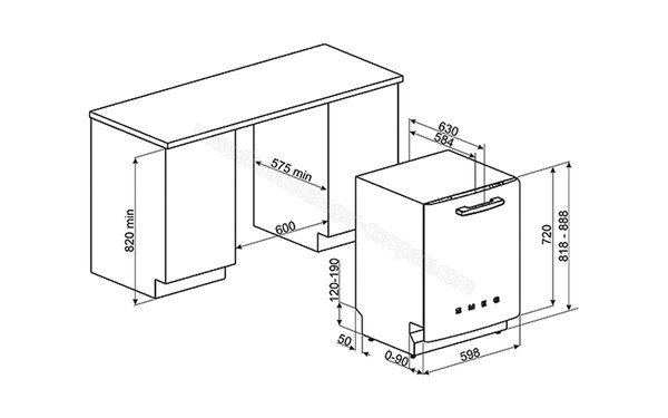 SMEG ST2FABWH - Sch&eacute;ma technique