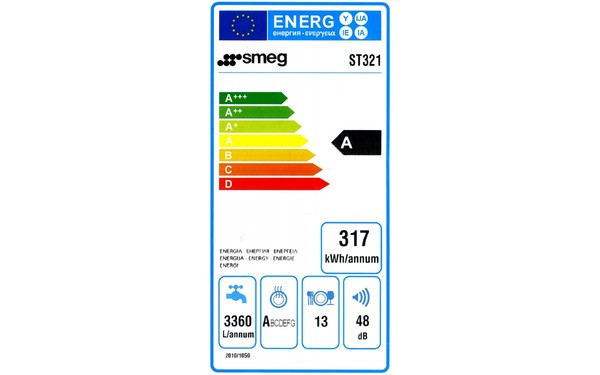 SMEG ST321 - &Eacute;tiquette &eacute;nergie