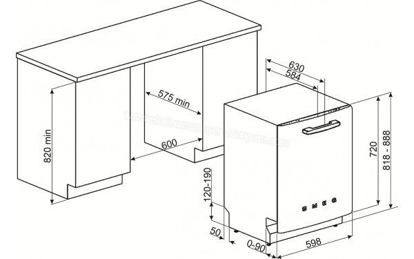 SMEG STFABRD3 - Dimensions