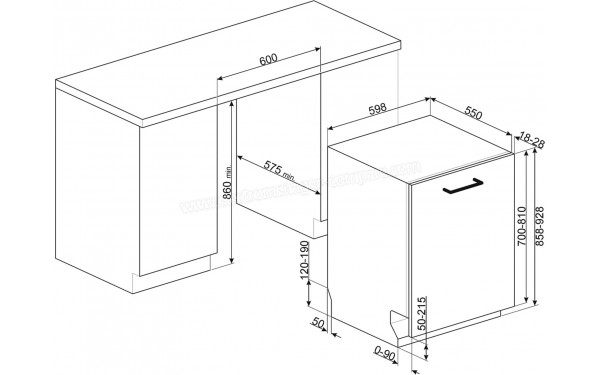 SMEG STL252CH - Dimensions