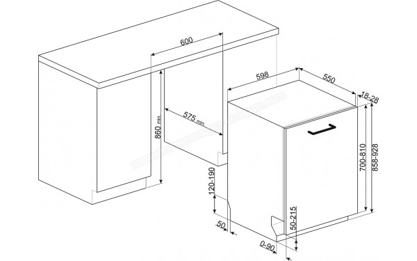 SMEG STL332CH - Dimensions