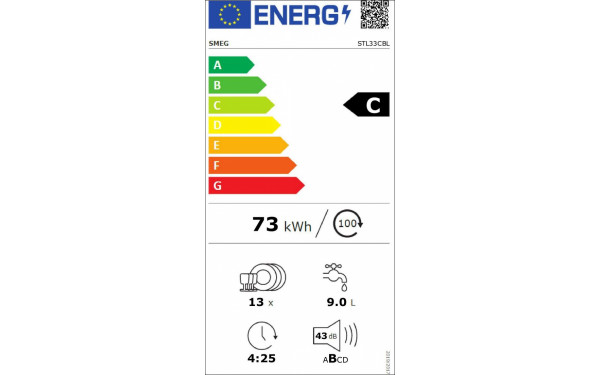 SMEG STL33CBL - &Eacute;tiquette &eacute;nergie v2