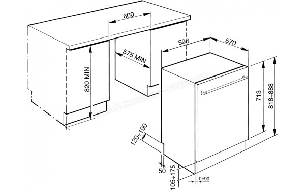 SMEG STX23CLLO - Dimensions